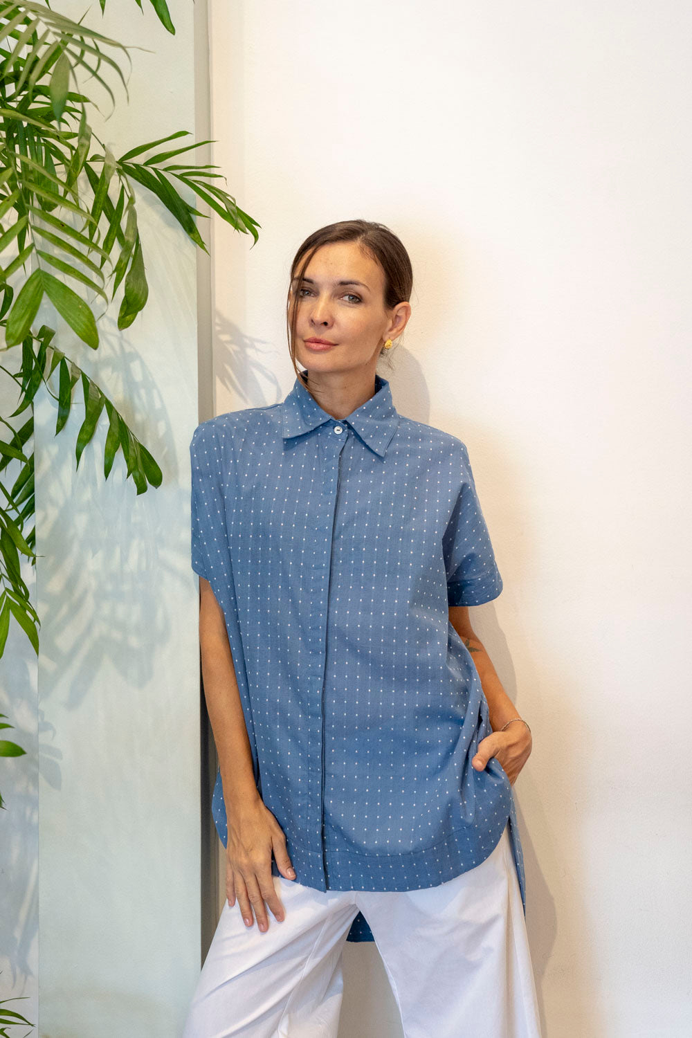 Zahra Shirt - Handwoven Titik