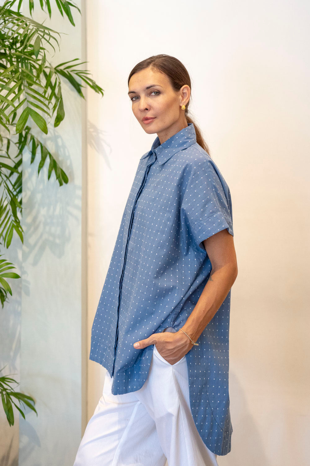 Zahra Shirt - Handwoven Titik