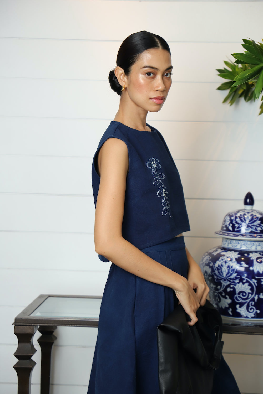 Paris Top Hand Embroidered