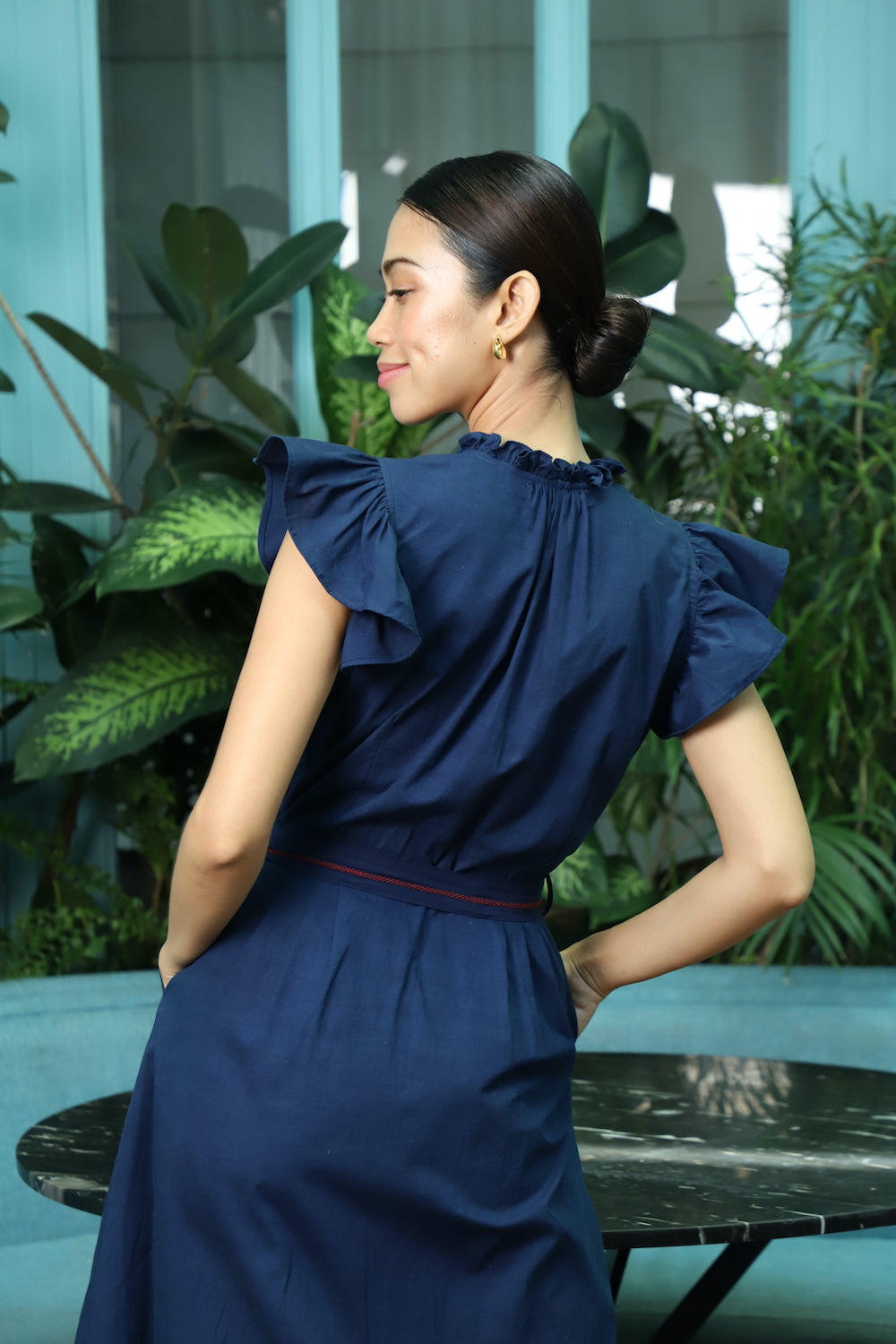 Milan Dress Indigo