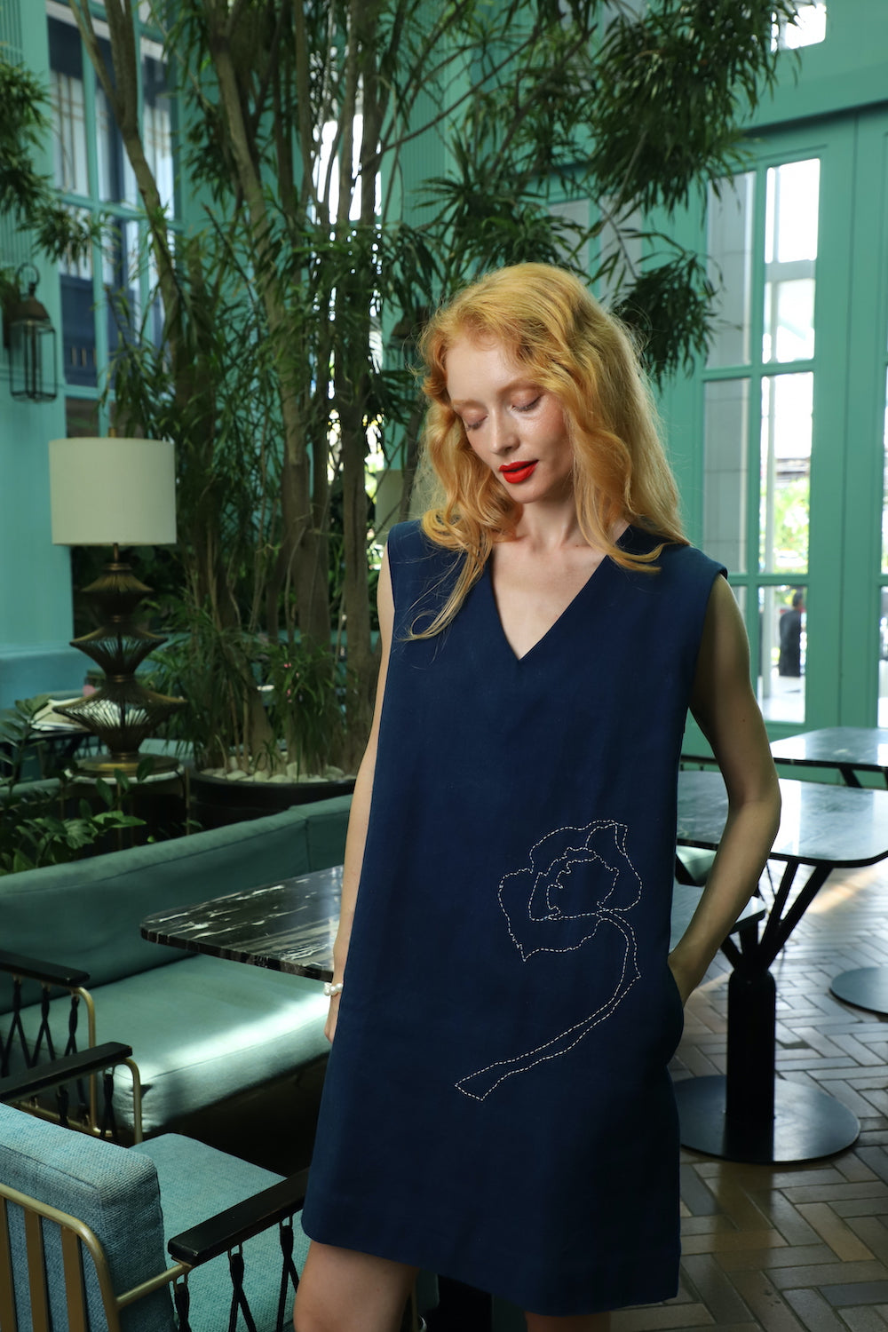 Tokyo Tunic Hand Embroidered