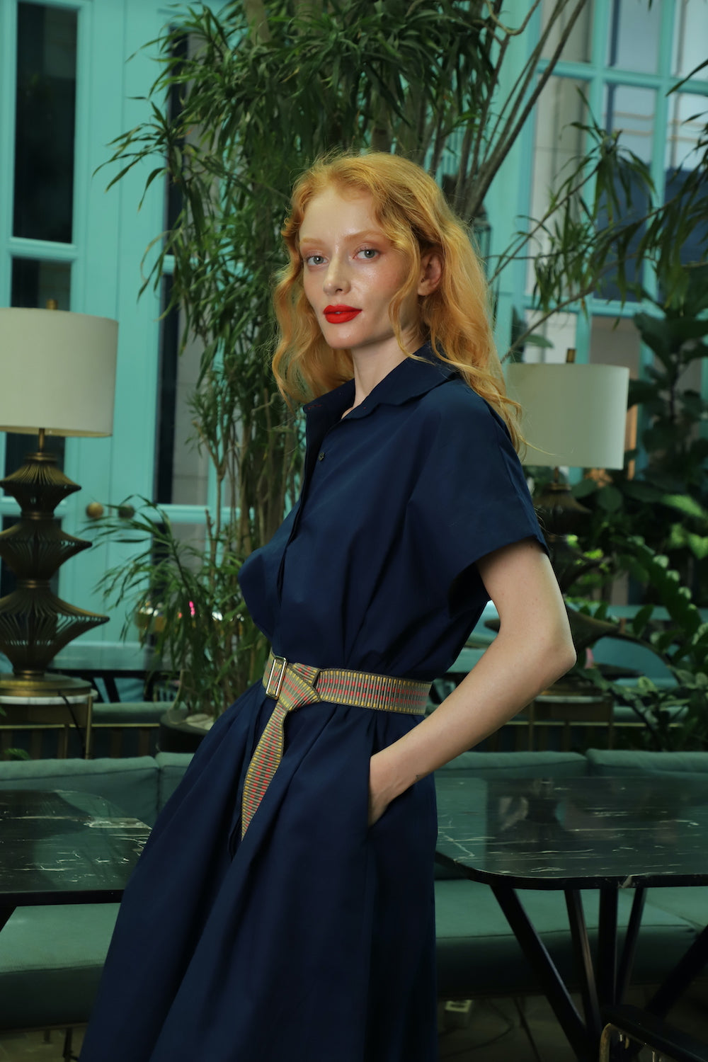 Zahra Kaftan Indigo