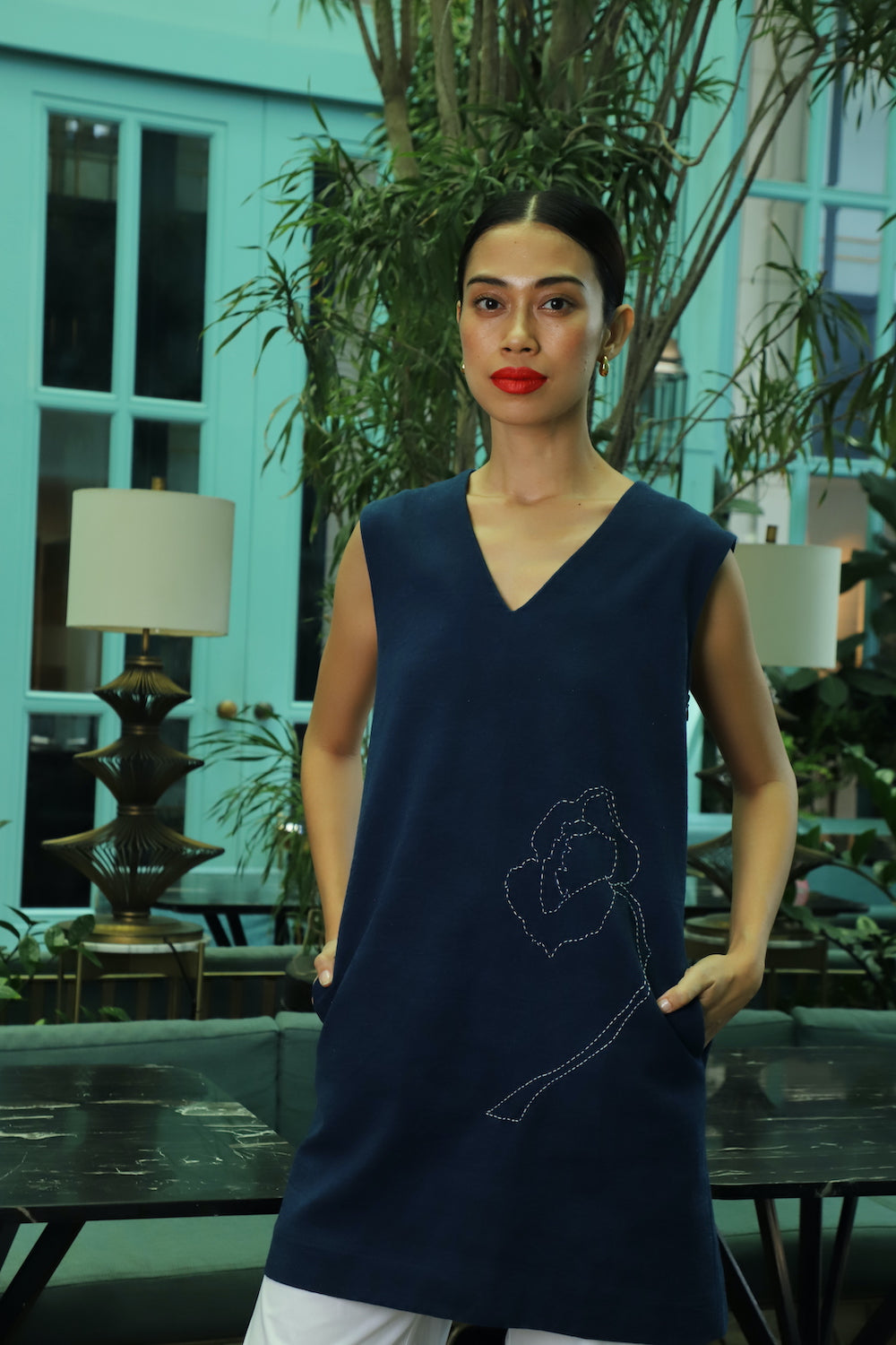 Tokyo Tunic Hand Embroidered