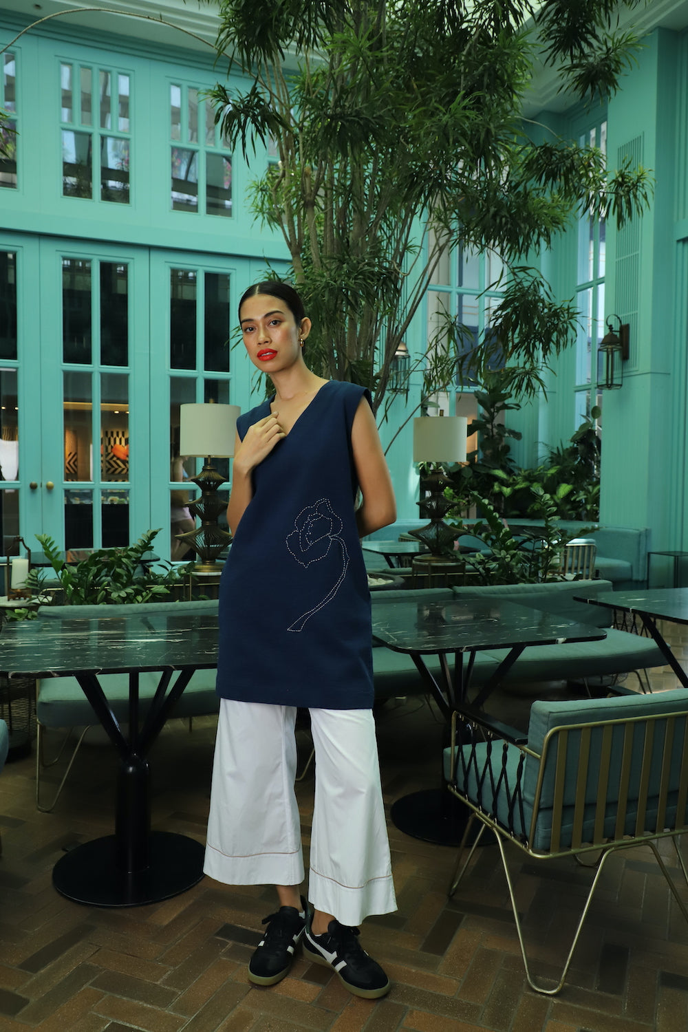 Tokyo Tunic Hand Embroidered