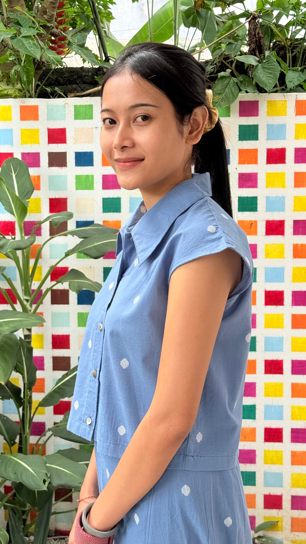 Kala Top - Handwoven Dot