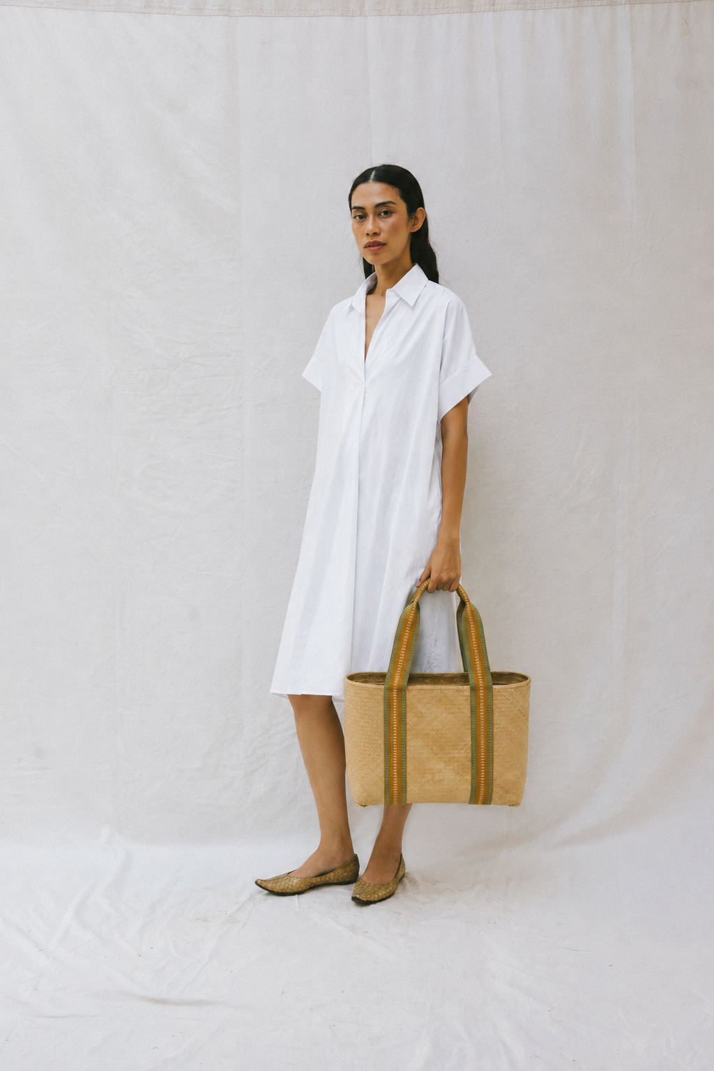 Oasis Shirt-dress kaftan - Woven Stories
