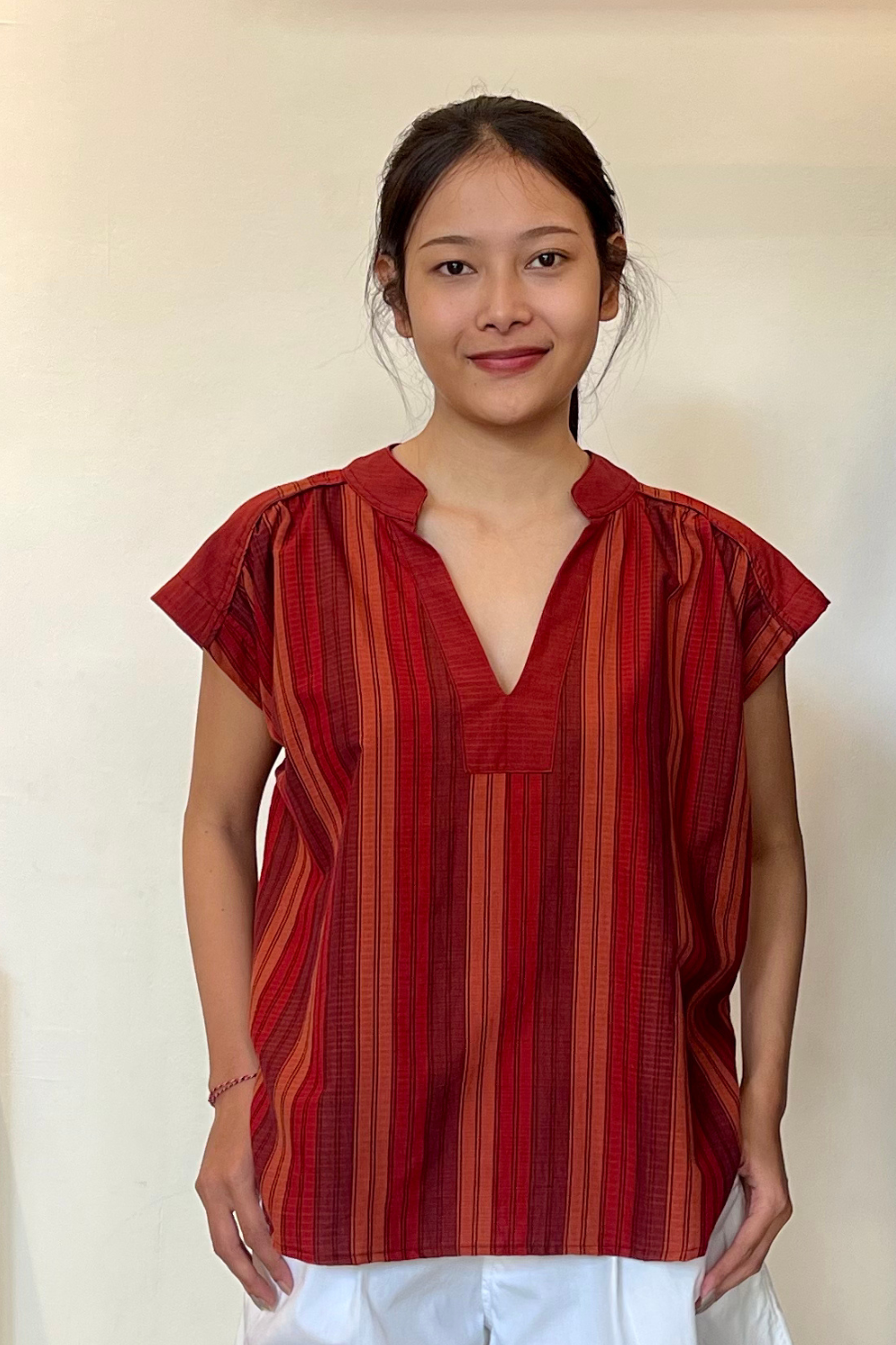 Arya Top Stripe - Handwoven Stripes