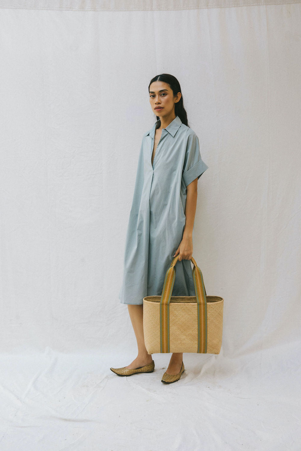 Oasis Shirt-dress kaftan - Woven Stories