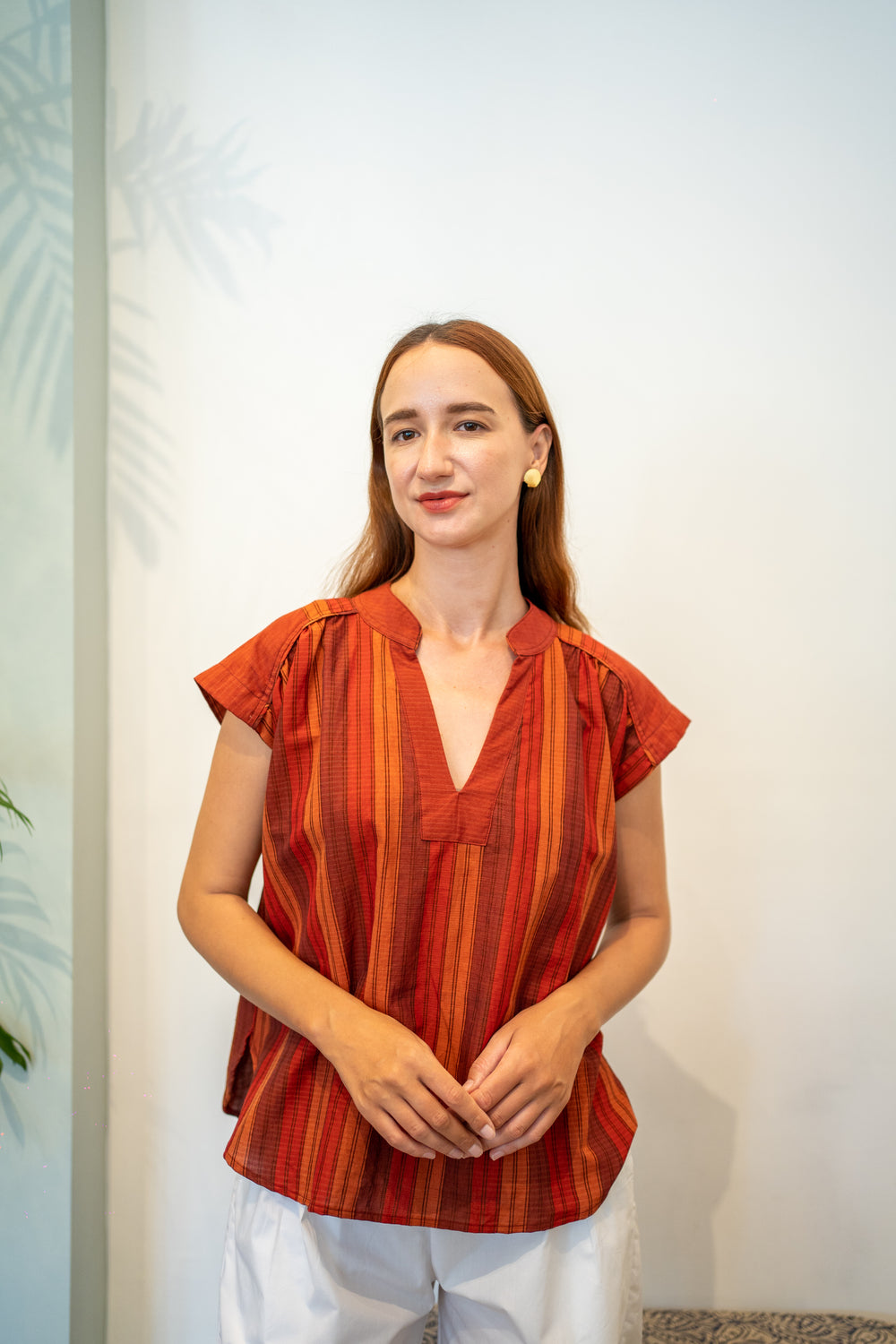 Arya Top Stripe - Handwoven Stripes
