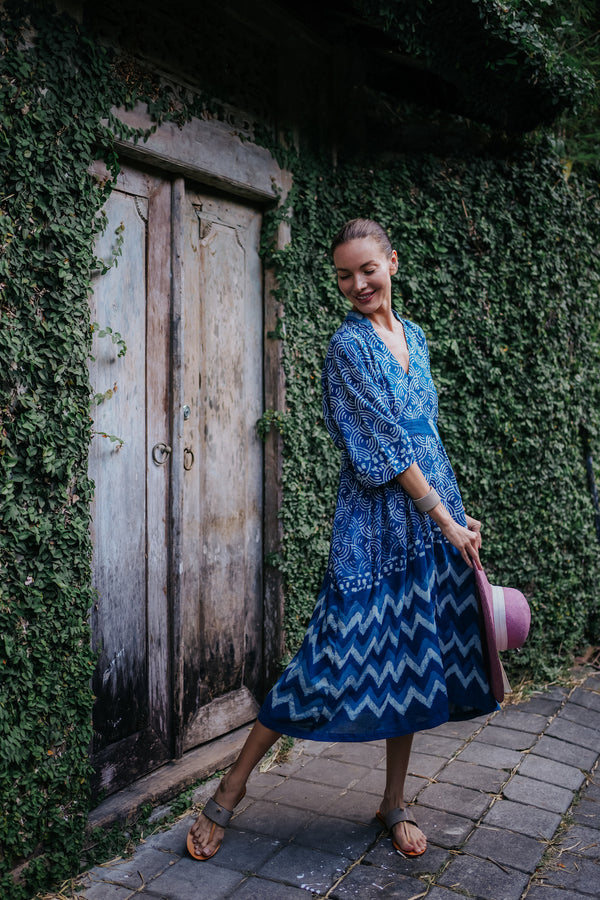 Kismit Kaftan - Indigo