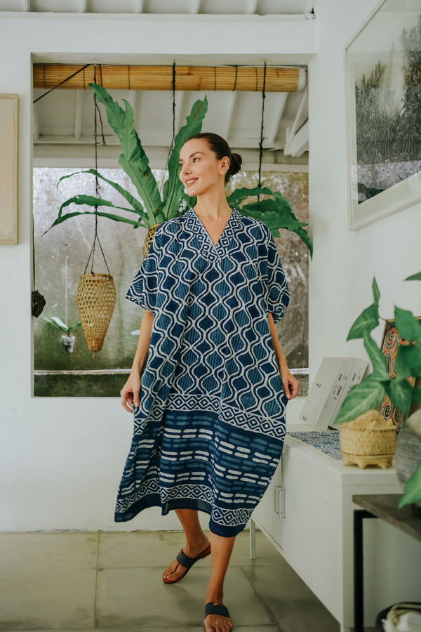 Asri kaftan - Indigo