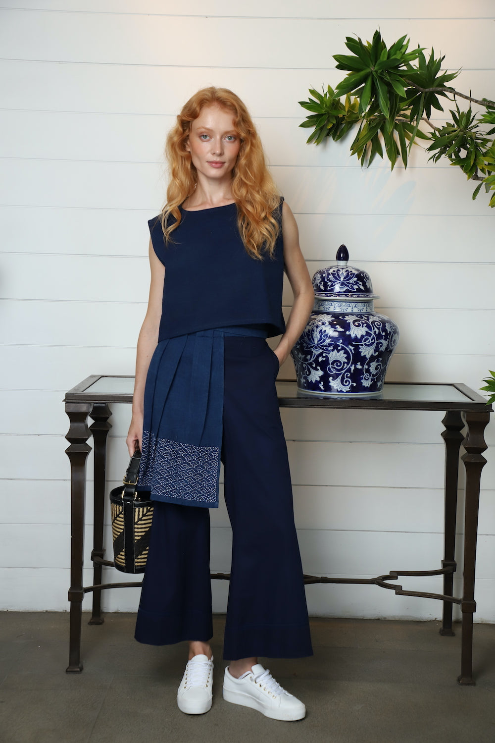 Paris Top Indigo