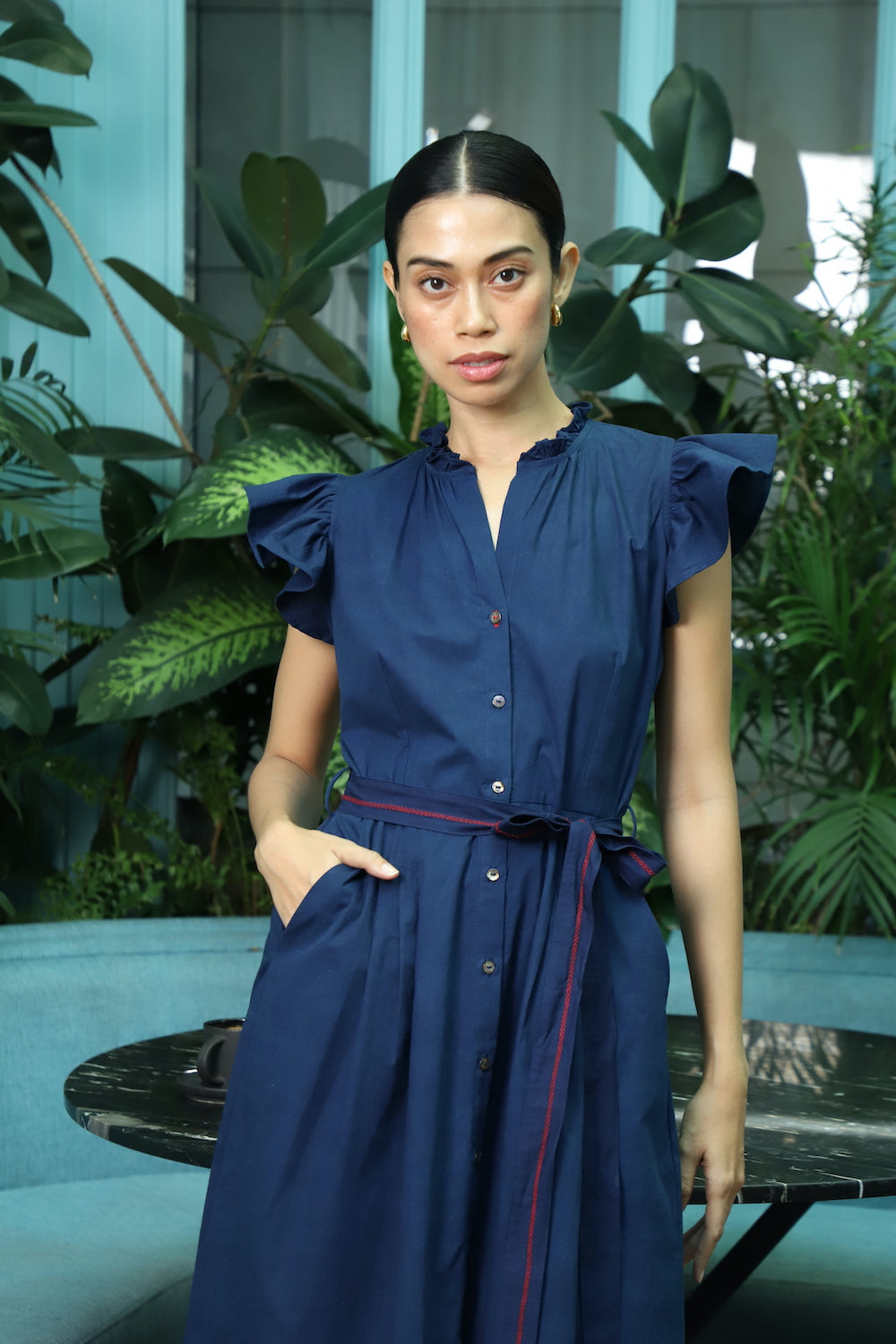Milan Dress Indigo