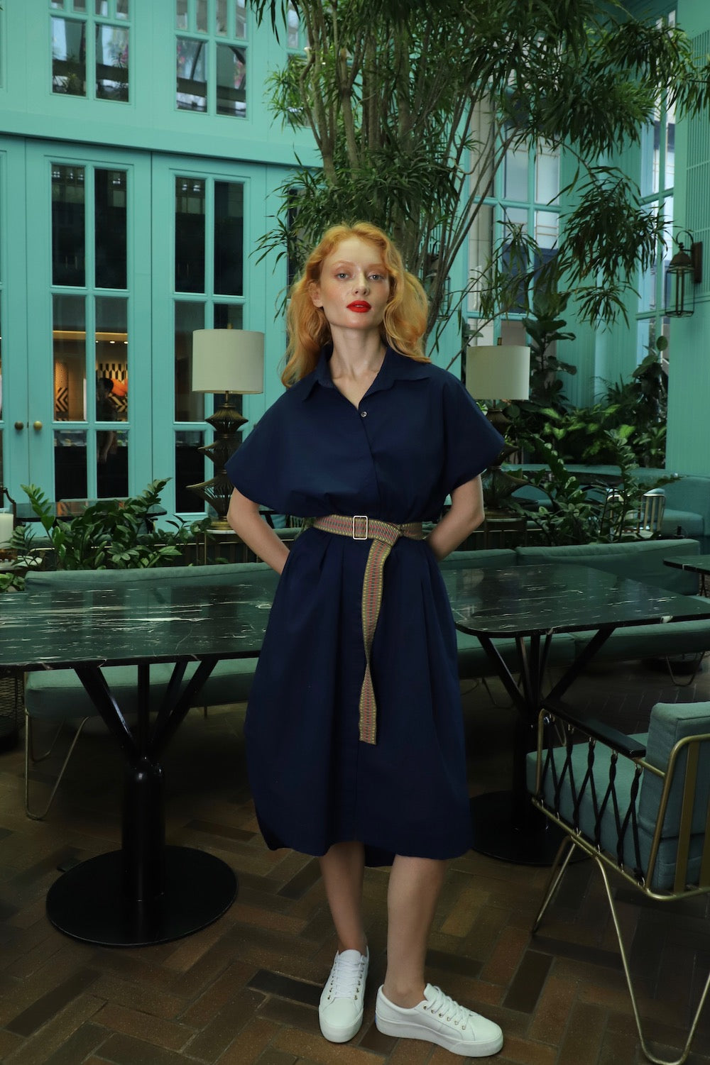 Zahra Kaftan Indigo