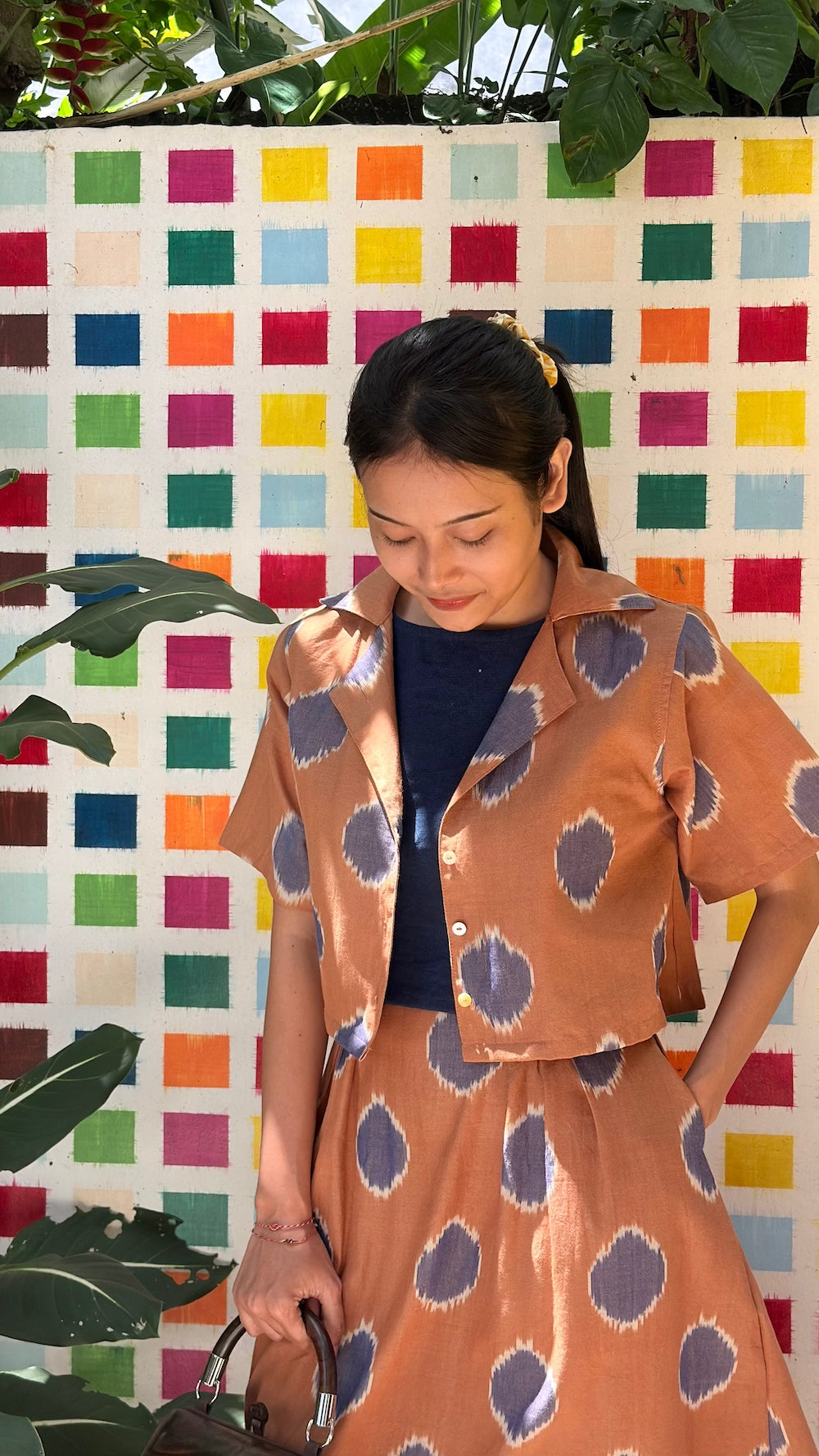 Solo Skirt - Double Ikat Dots