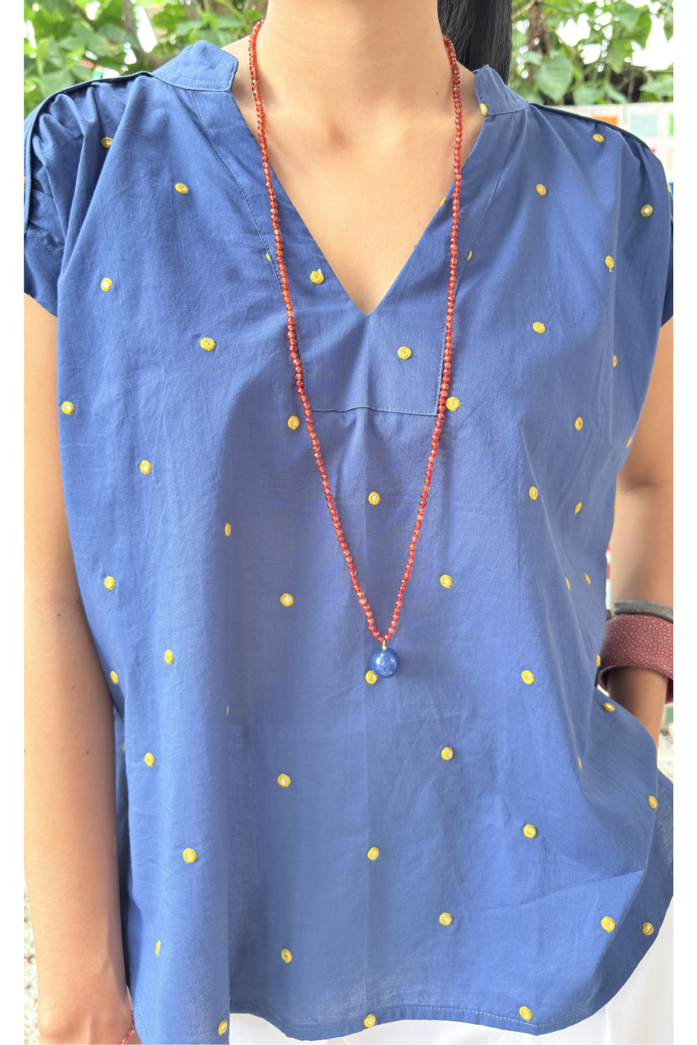 Arya Top - Mirror Embroidery