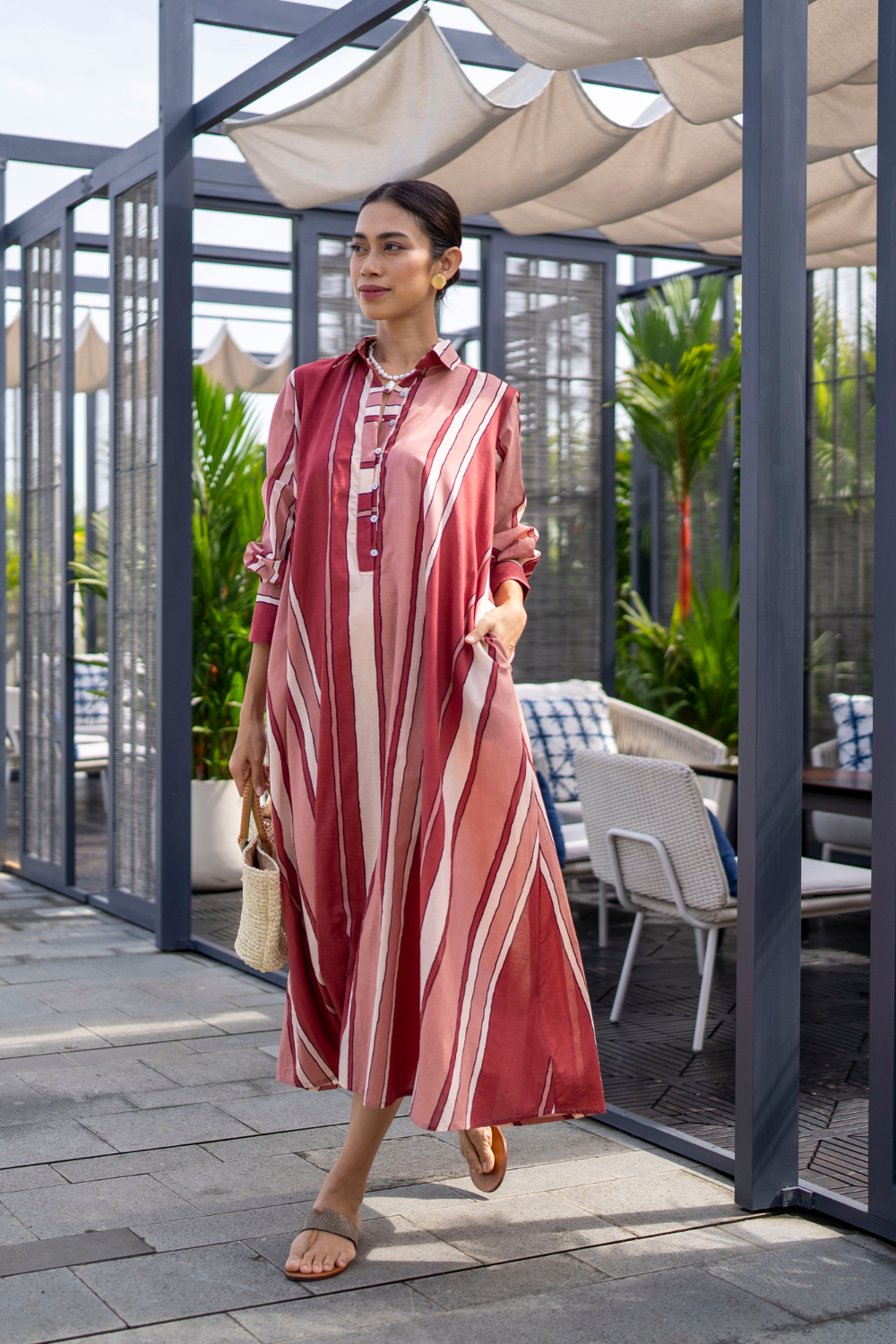 Capri Kaftan Lurik