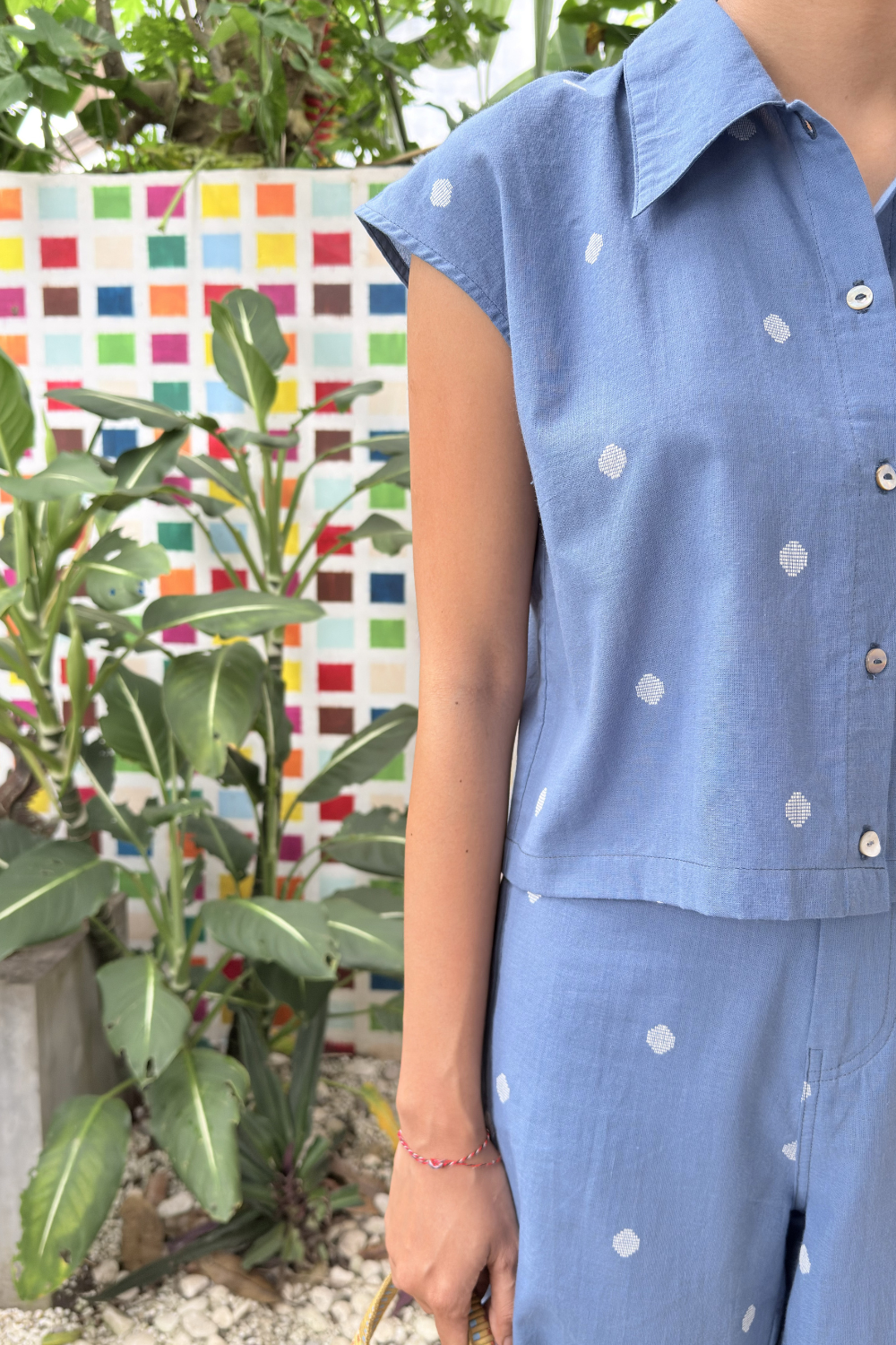 Kala Top - Handwoven Dot