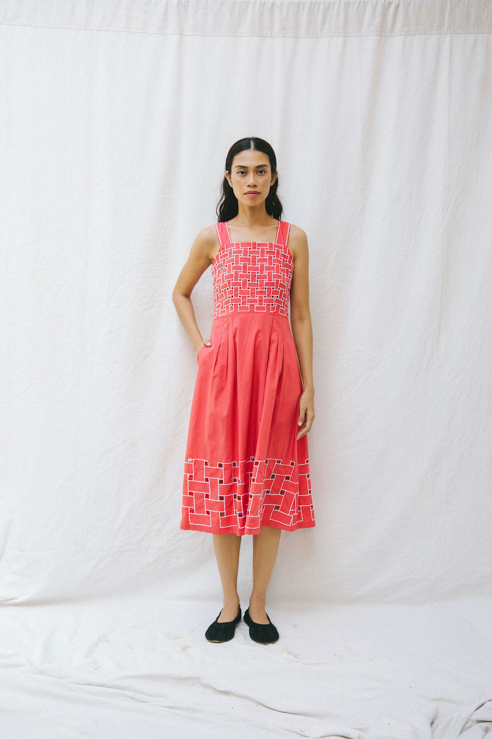 Nina midi Dress - Woven Stories