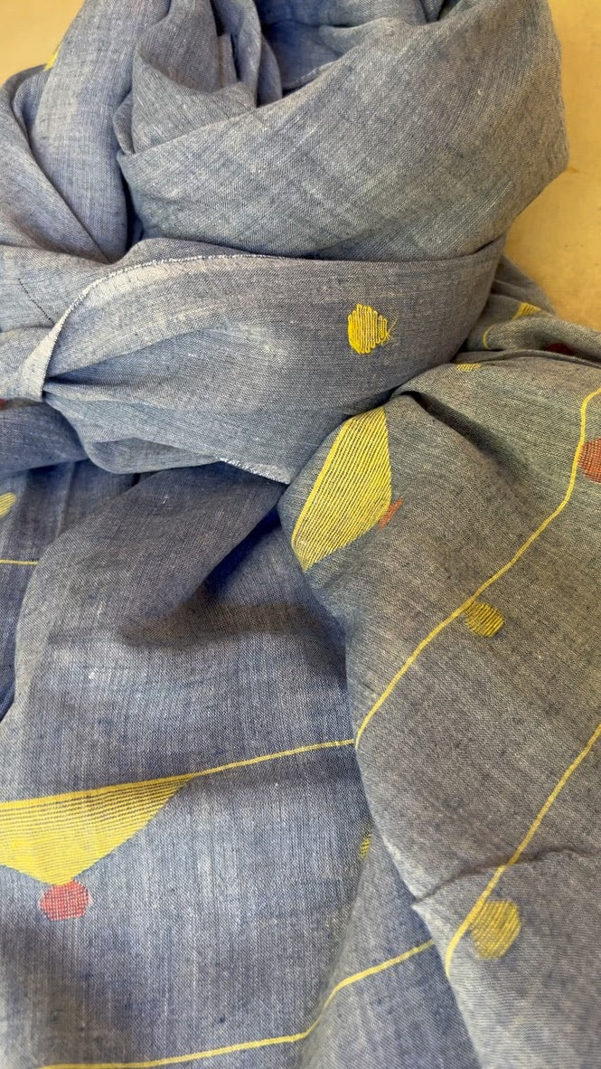 Handloom Scarves Jamdani technique