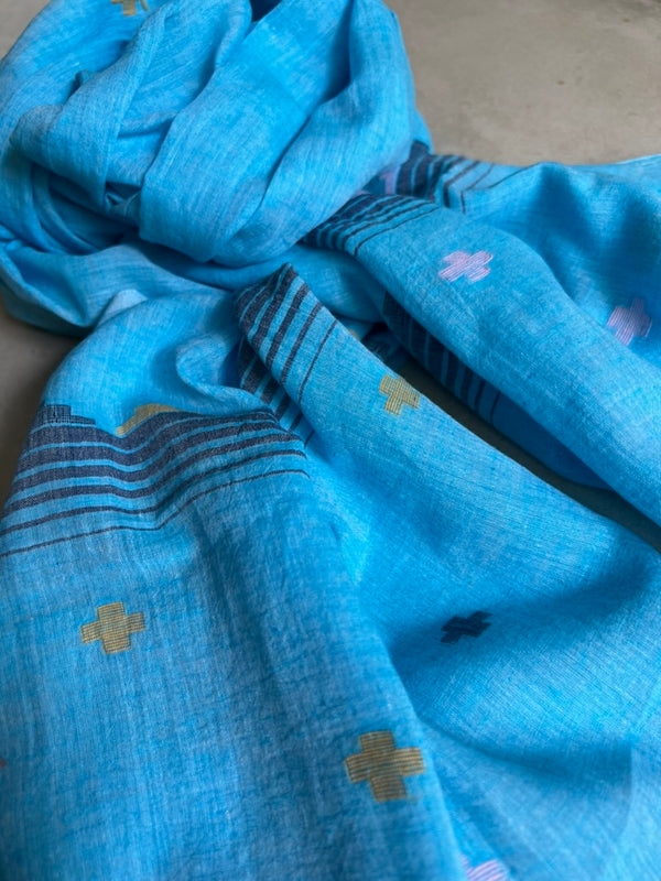 Handloom Scarves Jamdani technique