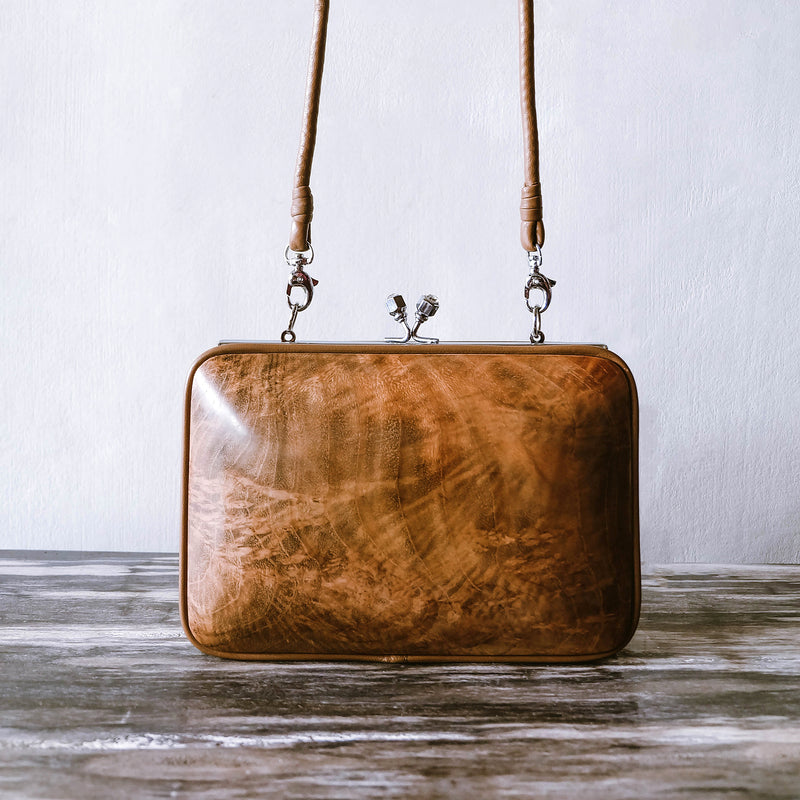 Jati Midi Bag - Handmade with Teak Wood