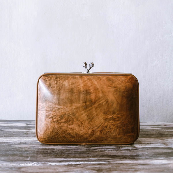 Jati Midi Bag - Handmade with Teak Wood