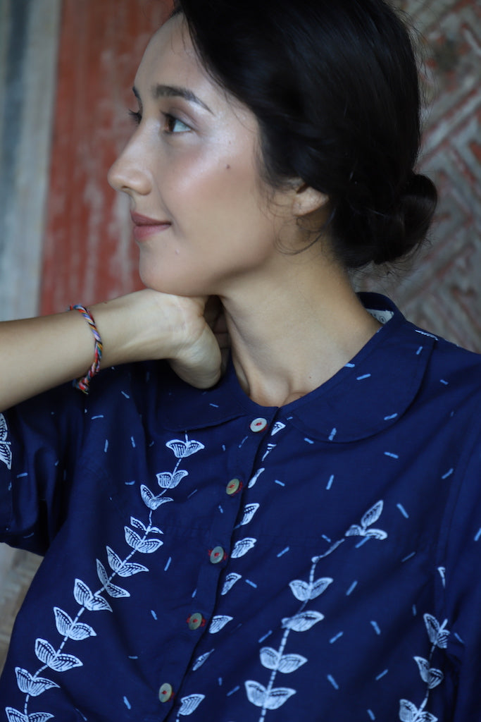 The Pondi Top - Hand Painted Batik Tulis