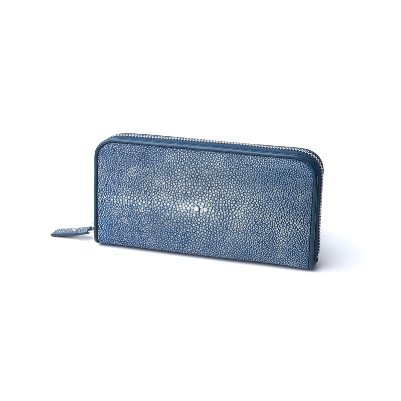 Zip Around Wallet in  Stingray Leather